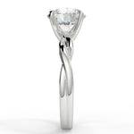 Stunning 2.0 CT Round Moissanite Engagement Ring with Solitaire Design 7