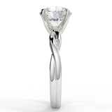 Stunning 2.0 CT Round Moissanite Engagement Ring with Solitaire Design 7