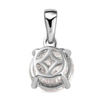 Round Cut Cubic Zirconia in 925 Sterling Silver Necklace 5