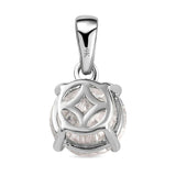 Round Cut Cubic Zirconia in 925 Sterling Silver Necklace 5