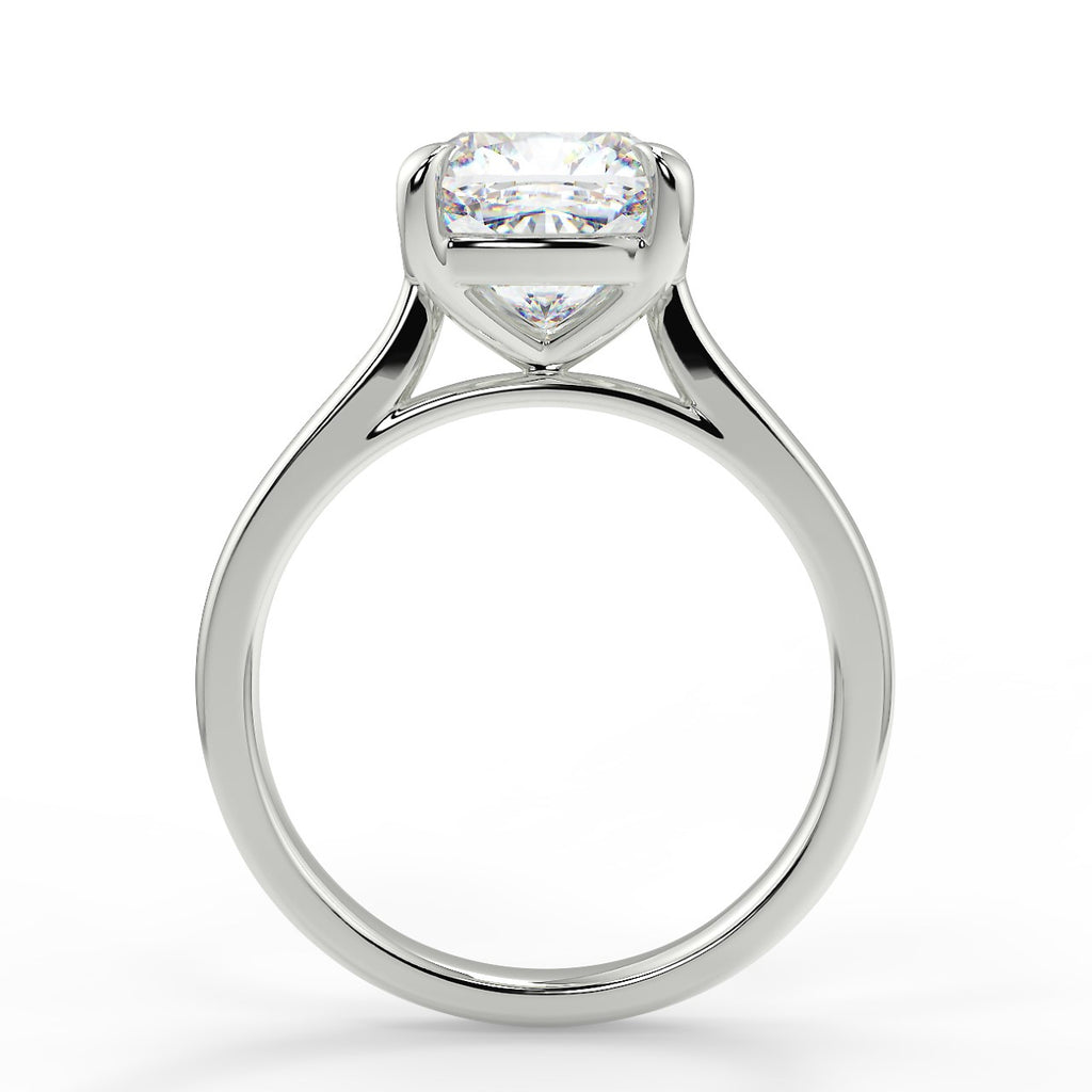 Stunning 2.80 CT Cushion Moissanite Engagement Ring with Solitaire Design 6