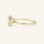Stunning 1 CT Cushion Moissanite Engagement Ring With Halo Design 3