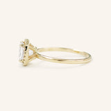 Stunning 1 CT Cushion Moissanite Engagement Ring With Halo Design 3