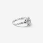 Stunning 0.30 TCW Round Moissanite Engagement Ring with Cluster Design 4