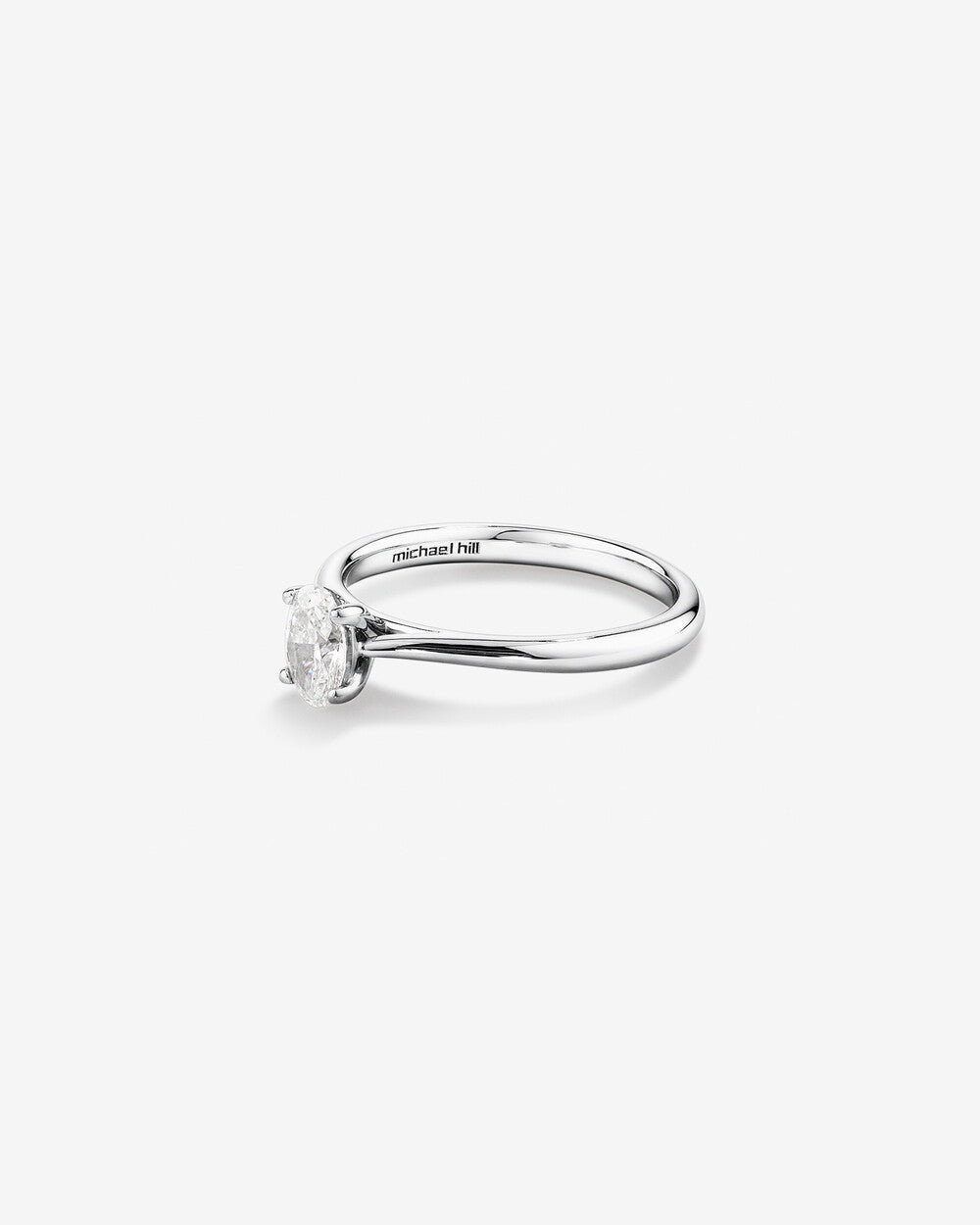 Stunning 0.5 CT Oval Moissanite Stone Engagement Ring In Solitaire Design 4
