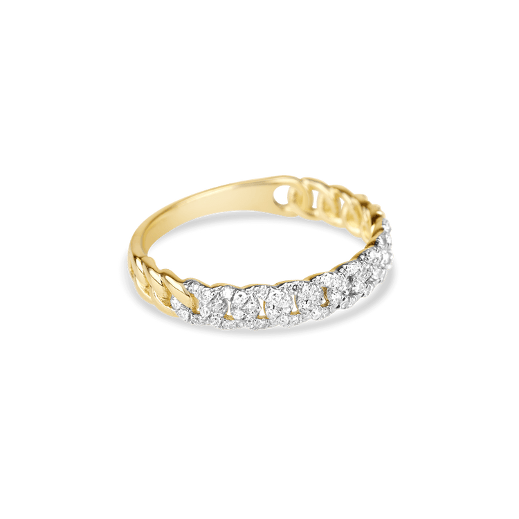 Stunning 0.20 TCW Round Moissanite Stones Linked Stones Wedding Bands 5