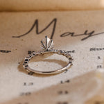 4.0 CT Pear Shaped Moissanite Engagement Ring With Pave Accents 3