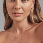 Round Cut Cubic Zirconia in 925 Sterling Silver Necklace 2