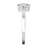 Stunning 0.5 CT Emerald Moissanite Engagement Ring With Three Stone Design 4