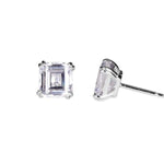 Round Cut Cubic Zirconia in 925 Sterling Silver Earrings 2