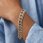 Round Cut Cubic Zirconia in 925 Sterling Silver Bracelet 5