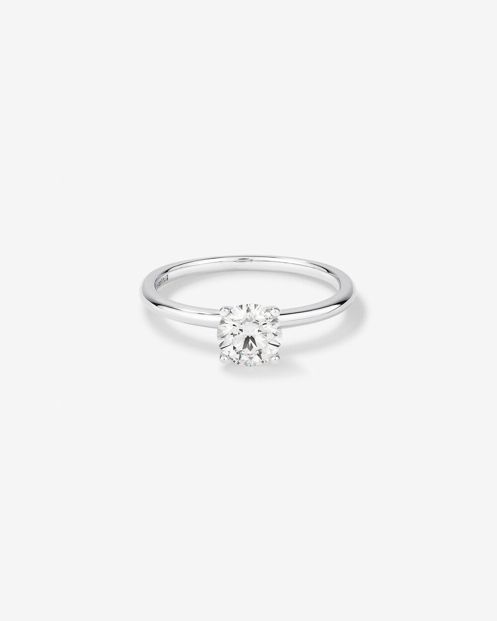 Stunning 0.70 CT Round Moissanite Engagement Ring In Solitaire Design 1