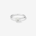Stunning 0.70 CT Round Moissanite Engagement Ring In Solitaire Design 1