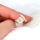 Stunning 2 CT Cushion Moissanite Engagement Ring with Cluster Design 7