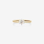 Stunning 0.50 CT Round Moissanite Engagement Ring In Solitaire Design 1