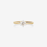 Stunning 0.50 CT Round Moissanite Engagement Ring In Solitaire Design 1