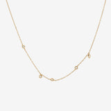 Round Cut Cubic Zirconia in 925 Sterling Silver Necklace 1