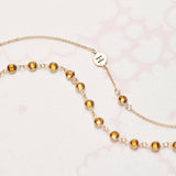 0.25 TCW Round Citrine Lab Made Diamond- November Birthstone Necklace 5