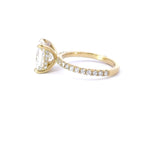 Stunning 3.0 CT Cushion Moissanite Engagement Ring with Hidden Halo & Pave Design 6