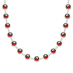 15.38 TCW Round Garnet Lab Made Diamond- January Birthstone Necklace 7