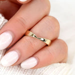 Stunning Chevron Metal Wedding Bands 5