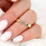 Stunning Chevron Metal Wedding Bands 5