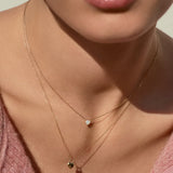 Round Cut Cubic Zirconia in 925 Sterling Silver Necklace 4