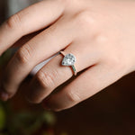 Stunning 3.0 CT Pear Moissanite Engagement Ring with Halo Design 9