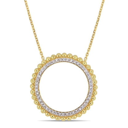 Round Cut Cubic Zirconia in 925 Sterling Silver Necklace 9