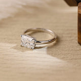 Stunning 3.0 CT Radiant Moissanite Engagement Ring with Solitaire Design 1
