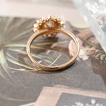 Stunning 2.0 CT Round Moissanite Engagement Ring with Double Halo Design 4