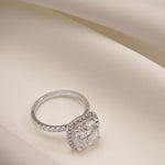 Stunning 1.0 - 2.0 CT Cushion Moissanite Engagement Ring with Pave & Halo Design 7