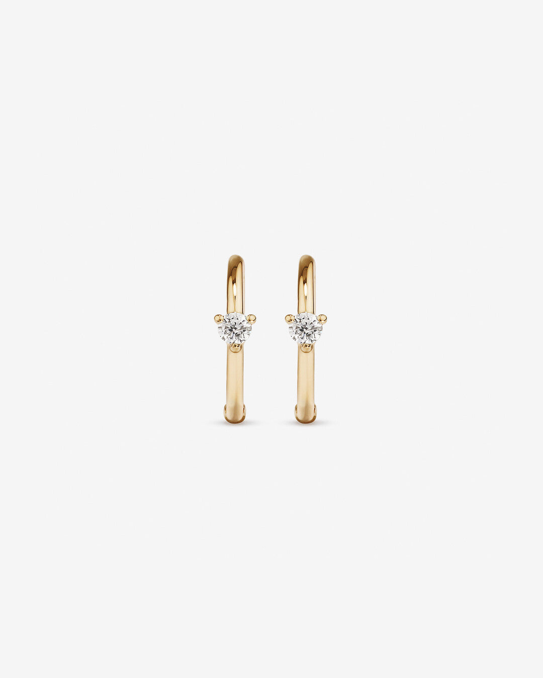 Round Cut Cubic Zirconia in 925 Sterling Silver Earrings 2
