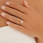 Stunning 0.70 CT Round Moissanite Engagement Ring In Solitaire Design 4
