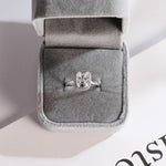 Stunning 1.0 - 2.0 CT Elongated Cushion Moissanite Engagement Ring With Halo Design 6