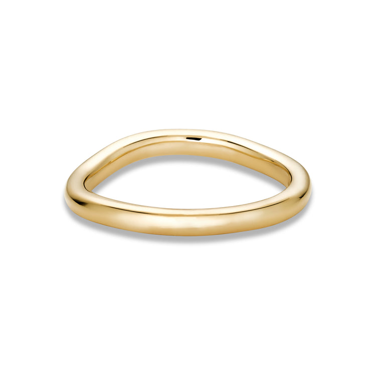 Stunning Gentle Wave Metal Wedding Bands 5