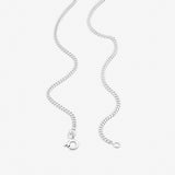 Round Cut Cubic Zirconia in 925 Sterling Silver Necklace 2