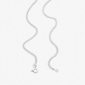 Round Cut Cubic Zirconia in 925 Sterling Silver Necklace