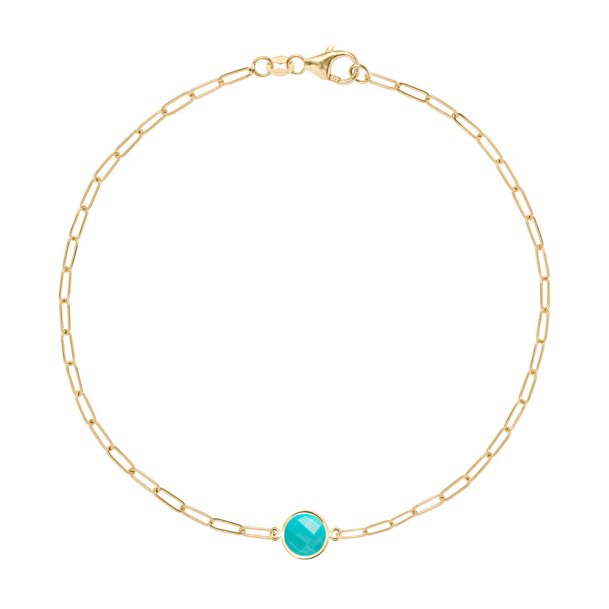 0.90 CT Round Topaz Lab Made Diamond- December Birthstone Bracelet 1