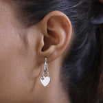 Round Cut Cubic Zirconia in 925 Sterling Silver Earrings 3