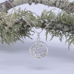 Round Cut Cubic Zirconia in 925 Sterling Silver Necklace 2