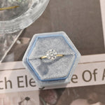 Stunning 2.5 CT Round Moissanite Engagement Ring with Hidden Halo Design 5