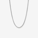 Round Cut Cubic Zirconia in 925 Sterling Silver Necklace 1