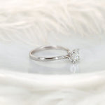 Stunning 1.0 CT Round Moissanite Engagement Ring with Solitaire Design 3