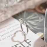 0.3 TCW Round Cut Shaped Moissanite Bridal Wedding Band 2