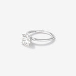 Stunning 2.0 CT Round Moissanite Solitaire Design Engagement Ring 2