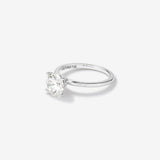 Stunning 2.0 CT Round Moissanite Solitaire Design Engagement Ring 2