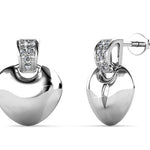 Round Cut Cubic Zirconia in 925 Sterling Silver Earrings 7