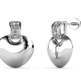 Round Cut Cubic Zirconia in 925 Sterling Silver Earrings 7