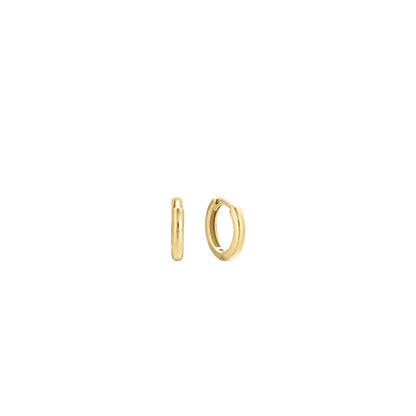 Small Huggies Earrings in Gold 1